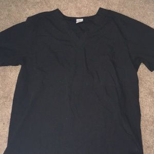 Black scrub top